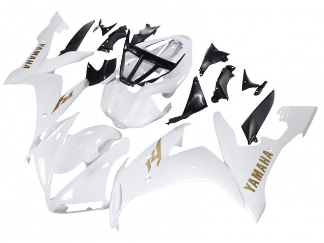 Compra Carenados Moto Yamaha YZF 1000 R1 2004-2006 - Blanco Oro Calcomanías