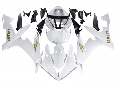 Compra Carenados Moto Yamaha YZF 1000 R1 2004-2006 - Blanco Oro Calcomanías