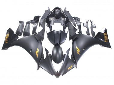 Compra Carenados Moto Yamaha YZF 1000 R1 2012-2014 - Negro Mate Oro Calcomanías