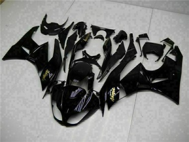 Compra Carenados Moto Kawasaki ZX6R 2009-2012 - Negro Brillante Oro Ninja
