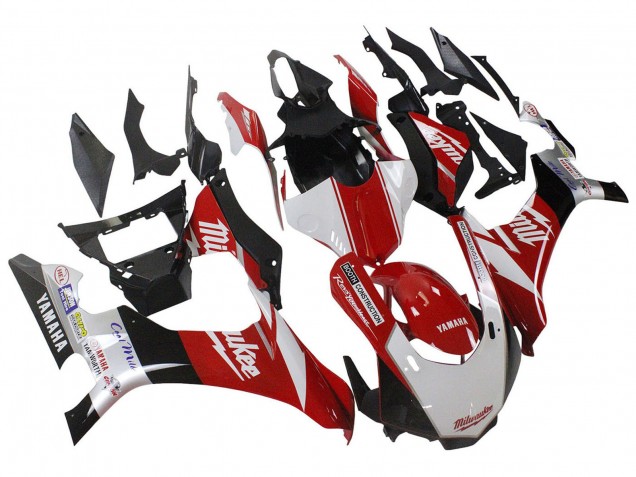 Compra Carenados Moto Yamaha YZF 1000 R1 2020-2025 - Blanco Rojo Negro Milwaukee