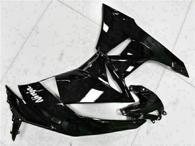 Compra Carenados Moto Kawasaki ZX6R 2009-2012 - Negro Brillante Blanco Ninja