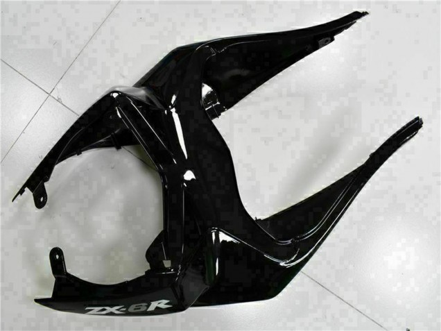 Compra Carenados Moto Kawasaki ZX6R 2009-2012 - Negro Brillante Blanco Ninja