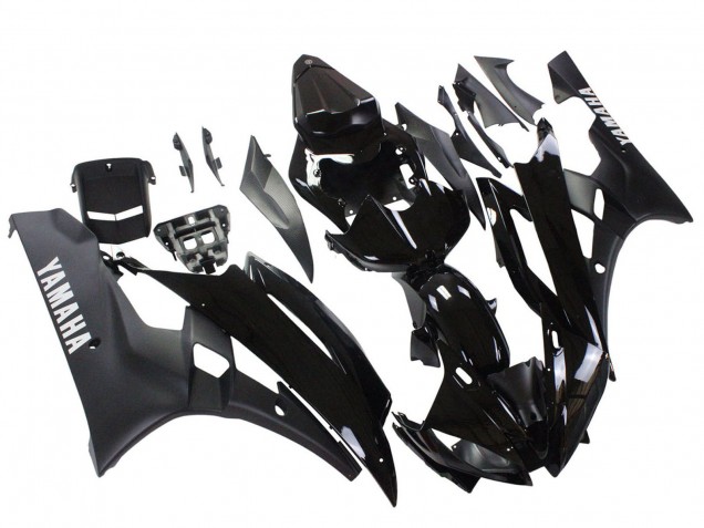 Compra Carenados Moto Yamaha YZF 600 R6 2006-2007 - Negro Brillante Negro Mate