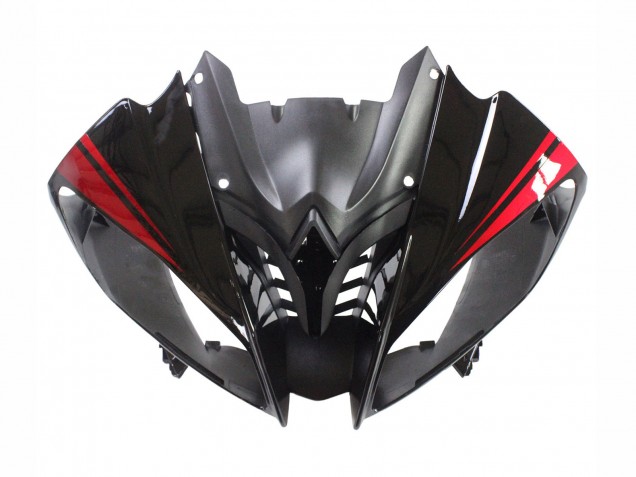 Compra Carenados Moto Yamaha YZF 600 R6 2008-2016 - Negro Brillante Negro Mate Rojo Raya