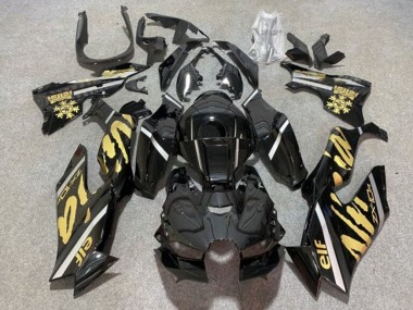 Compra Carenados Moto Kawasaki ZX10R 2021-2025 - Negro Brillante Oro Elf Nieve