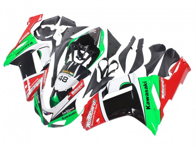 Compra Carenados Moto Kawasaki ZX6R 2007-2008 - Verde Rojo