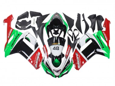 Compra Carenados Moto Kawasaki ZX6R 2007-2008 - Verde Rojo
