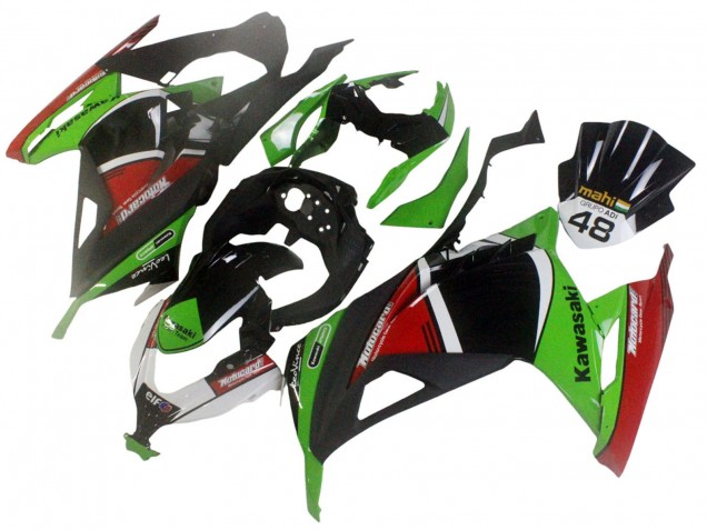 Compra Carenados Moto Kawasaki EX300 2013-2024 - Verde Blanco Rojo Negro Elf