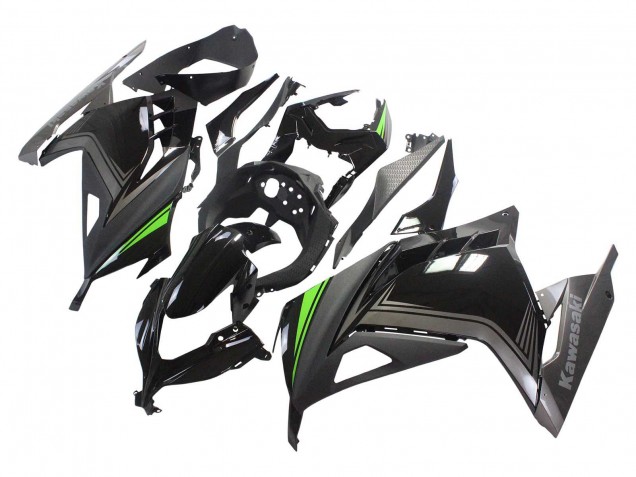 Compra Carenados Moto Kawasaki EX300 2013-2024 - Negro Brillante Negro Mate Verde