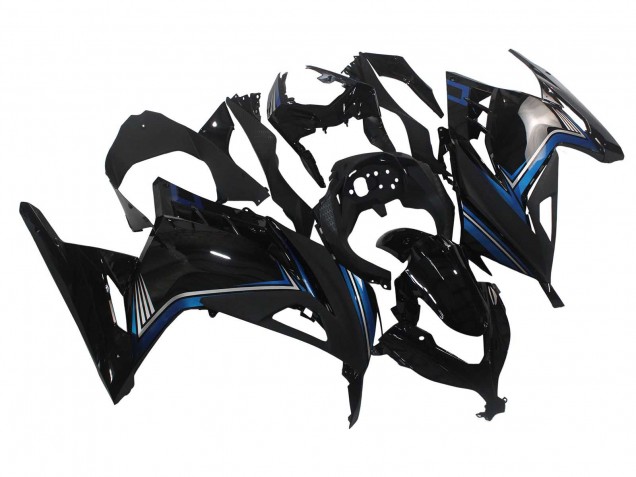 Compra Carenados Moto Kawasaki EX300 2013-2024 - Negro Brillante Azul
