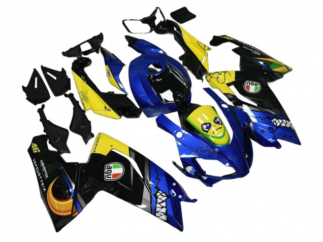 Compra Carenados Moto Aprilia RS125 2006-2011 - Azul Amarillo Negro Tiburón
