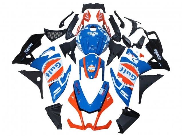 Compra Carenados Moto Aprilia RS4 50 125 2012-2018 - Blanco Azul Naranja Negro Brillante Gulf