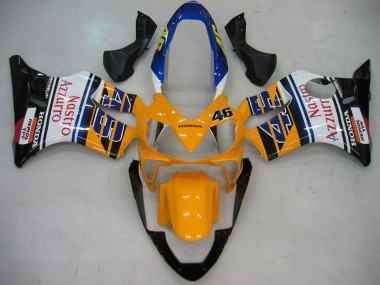 Compra Carenados Moto Honda CBR600 F4i 2004-2007 - Amarillo Azul Blanco Negro Nastro Azzurro