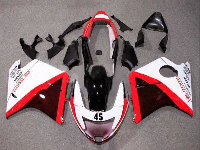 Compra Carenados Moto Honda CBR1100XX Blackbird 1996-2007 - Blanco Rojo Negro Brillante