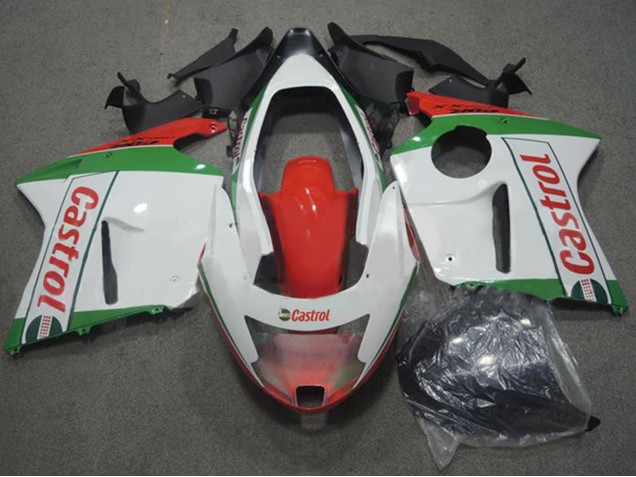 Compra Carenados Moto Honda CBR1100XX Blackbird 1996-2007 - Blanco Rojo Verde Castrol