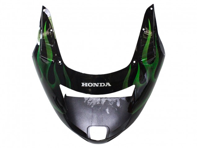 Compra Carenado Moto Honda CBR1100XX Blackbird 1996-2007 - Negro Brillante Verde Llama