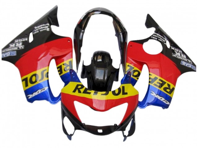 Compra Carenados Moto Honda CBR600 F4 1999-2000 - Rojo Amarillo Azul Negro Brillante Repsol