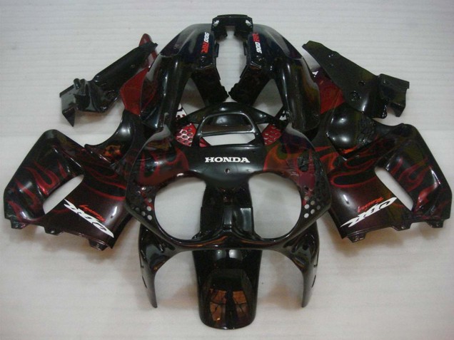 Compra Carenados Moto Honda CBR900RR 893 1992-1993 - Negro Brillante Rojo Llama