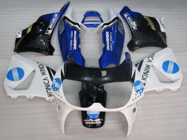 Compra Carenados Moto Honda CBR900RR 893 1994-1995 - Blanco Azul Negro Brillante Konica Minolta