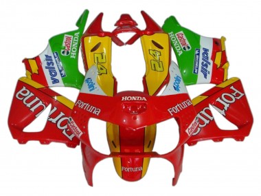 Compra Carenados Moto Honda CBR900RR 919 1998-1999 - Rojo Amarillo Verde Blanco Fortuna Castrol