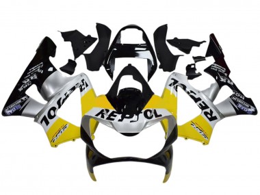 Compra Carenados Moto Honda CBR900RR 929 2000-2001 - Amarillo Plata Negro Brillante Repsol