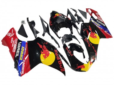 Compra Carenados Moto Ducati 848/1098/1198 2007-2014 - Negro Brillante Amarillo Azul Rojo Bull