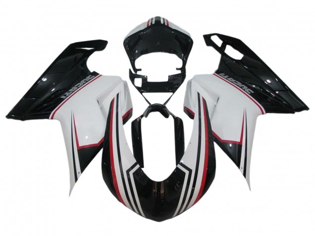 Compra Carenado Moto Ducati 848/1098/1198 2007-2014 - Blanco Rojo Negro Brillante