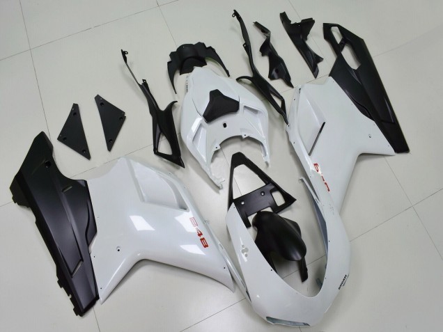 Compra Carenados Moto Ducati 848 2007-2014 - Blanco Negro Mate