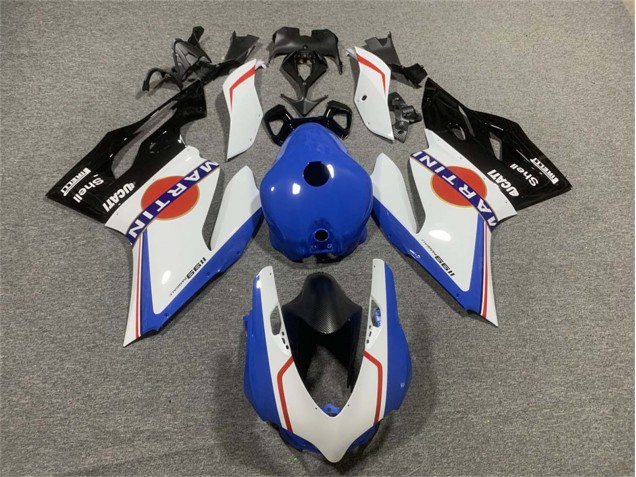 Compra Carenados Moto Ducati Panigale 899/1199 2011-2014 - Blanco Azul Negro Brillante Martini