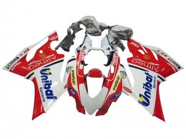 Compra Carenados Moto Ducati Panigale 899/1199 2011-2014 - Blanco Rojo Azul Valsir Fiamm