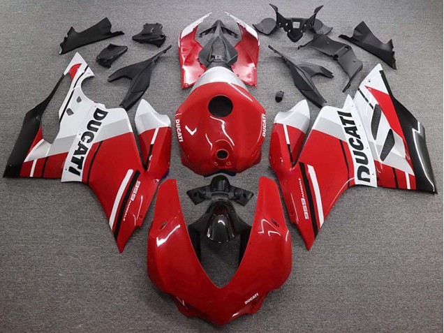 Compra Carenado Moto Ducati 959 2015-2020 - Blanco Rojo Negro Brillante