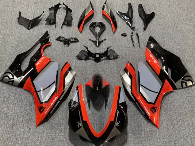 Compra Carenados Moto Ducati 959 2015-2020 - Plata Rojo Negro Brillante