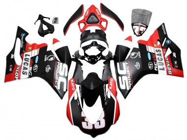 Compra Carenados Moto Ducati 959/1299 2015-2020 - Blanco Rojo Negro Mate Lucas 33