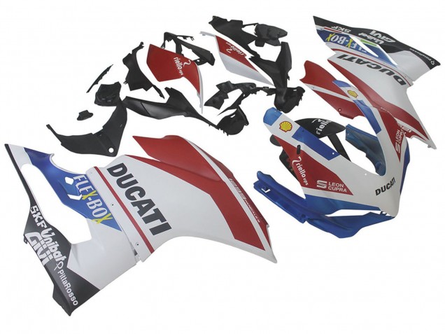 Compra Carenados Moto Ducati 1299 2015-2020 - Blanco Rojo Azul Negro Mate Unibat Flex-Box