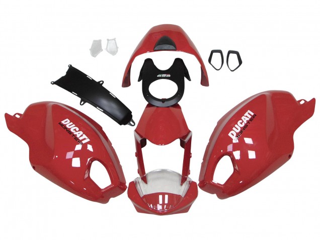 Compra Carenados Moto Ducati Monster 696 796 1100 1100S 2008-2012 - Rojo Blanco