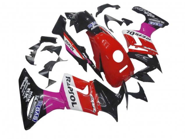 Compra Carenados Moto Honda CBR125R 2002-2006 - Rosa Blanco Rojo Negro Brillante Repsol Michelin