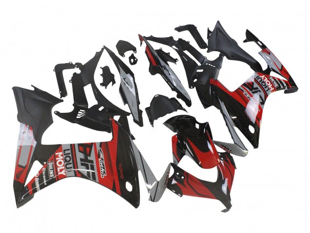 Compra Carenados Moto Honda CBR500R 2013-2015 - Rojo Plata Negro Brillante