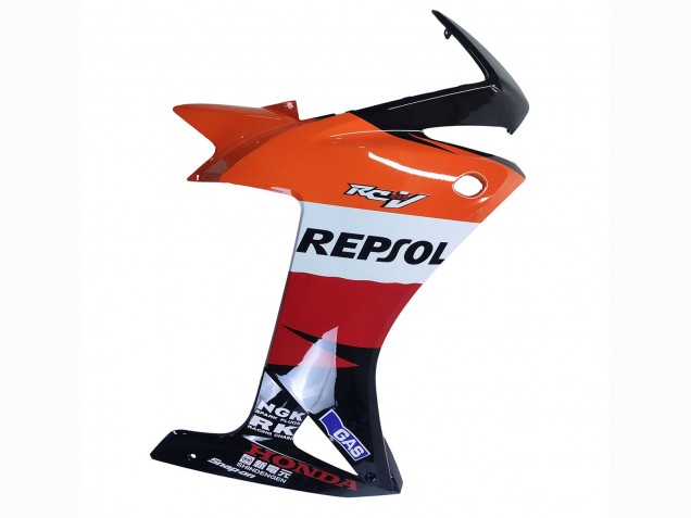 Compra Carenados Moto Honda CBR500R 2013-2015 - Naranja Blanco Rojo Negro Brillante Repsol 3