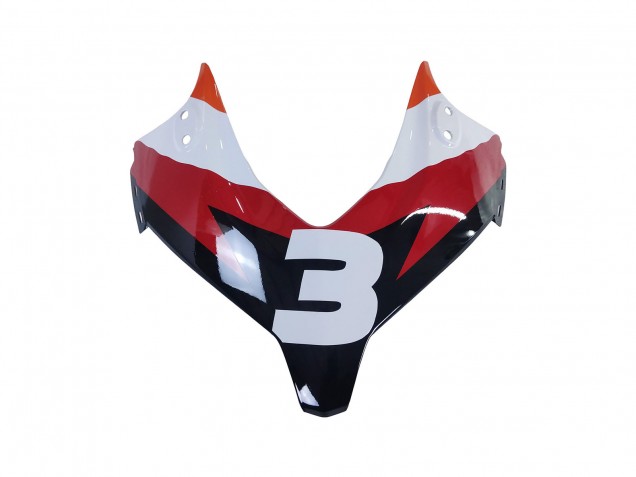 Compra Carenados Moto Honda CBR500R 2013-2015 - Naranja Blanco Rojo Negro Brillante Repsol 3