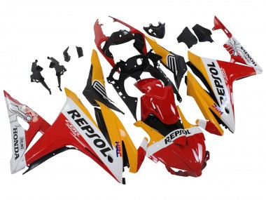 Compra Carenados Moto Honda CBR500R 2016-2018 - Amarillo Blanco Rojo Repsol HRC