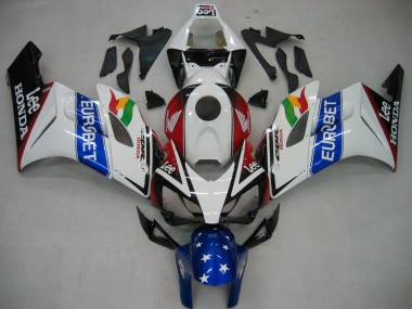 Compra Carenados Moto Honda CBR1000RR 2004-2005 - Blanco Azul Rojo Negro Brillante Estrella EuroBet Lee