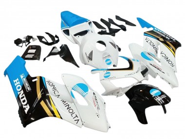 Compra Carenados Moto Honda CBR1000RR 2004-2005 - Blanco Azul Claro Amarillo Negro Konica Minolta
