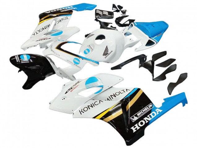 Compra Carenados Moto Honda CBR1000RR 2004-2005 - Blanco Azul Claro Amarillo Negro Konica Minolta