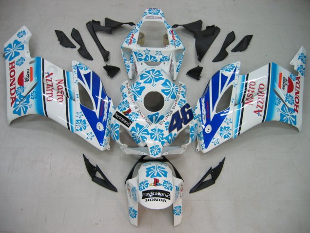 Compra Carenados Moto Honda CBR1000RR 2004-2005 - Blanco Azul Nieve Nastro Azzurro 46