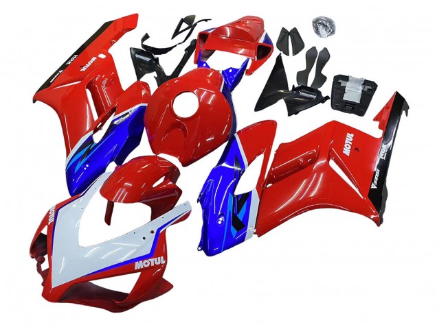 Compra Carenados Moto Honda CBR1000RR 2004-2005 - Rojo Azul Blanco Negro Motul