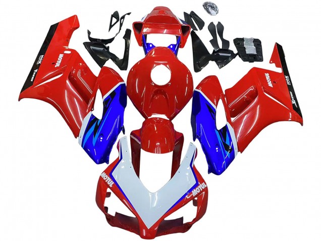 Compra Carenados Moto Honda CBR1000RR 2004-2005 - Rojo Azul Blanco Negro Motul