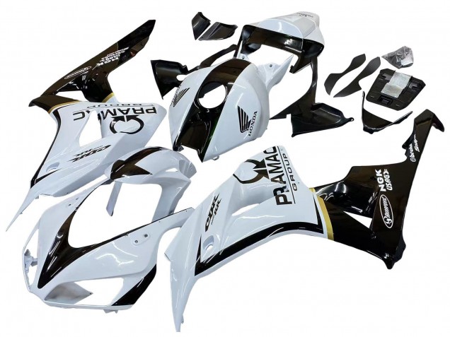 Compra Carenados Moto Honda CBR1000RR 2006-2007 - Blanco Negro Brillante Pramac