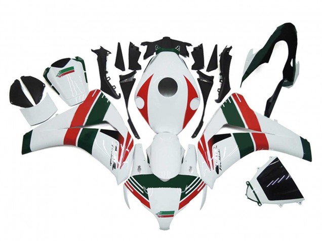 Compra Carenados Moto Honda CBR1000RR 2008-2011 - Blanco Rojo Verde Oscuro