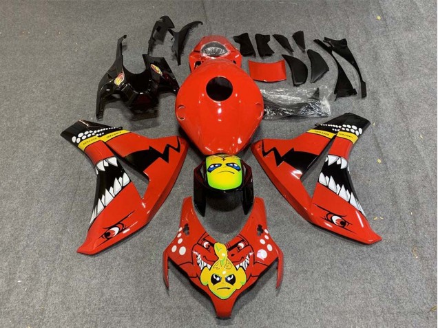 Compra Carenados Moto Honda CBR1000RR 2008-2011 - Rojo Amarillo Negro Brillante Tiburón
